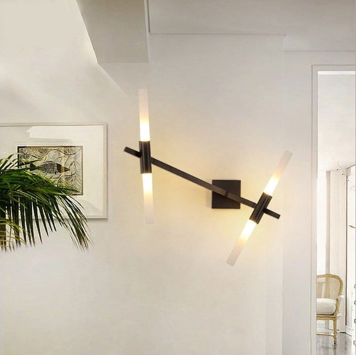 Настенный светильник Агнес Sconce 4 Графит by ImperiumLoft