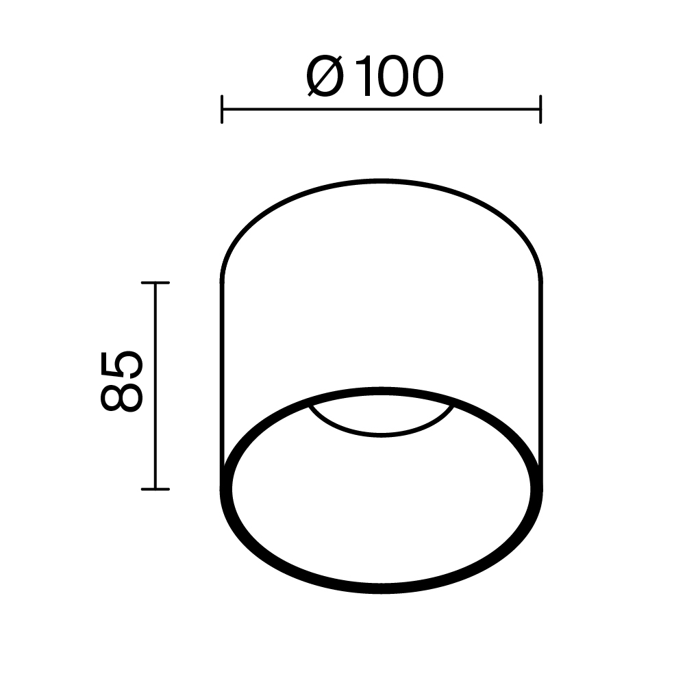 Потолочный светильник Technical C064CL-01-15W4K-RD-B