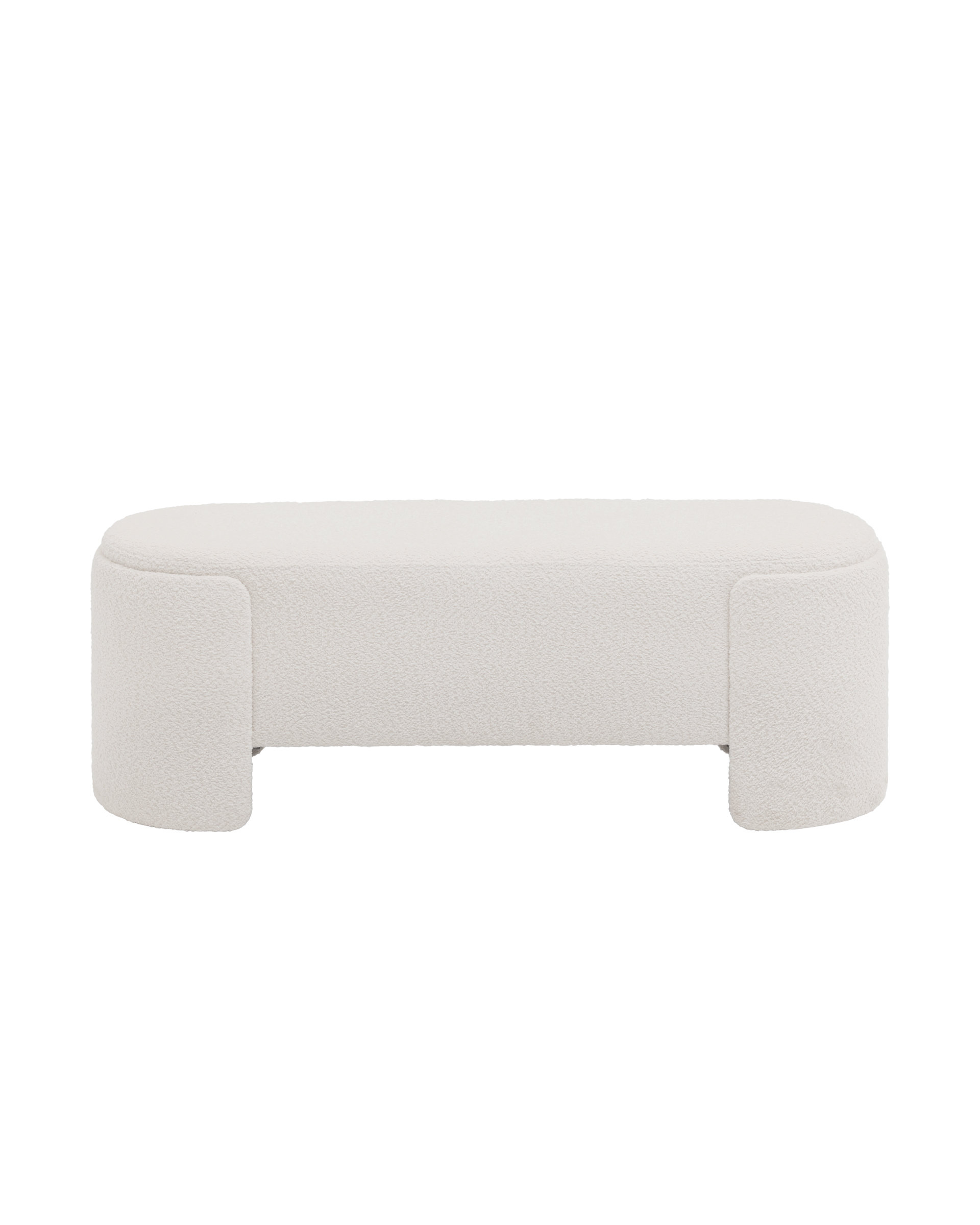 Банкетка Taks букле белый Stool Group