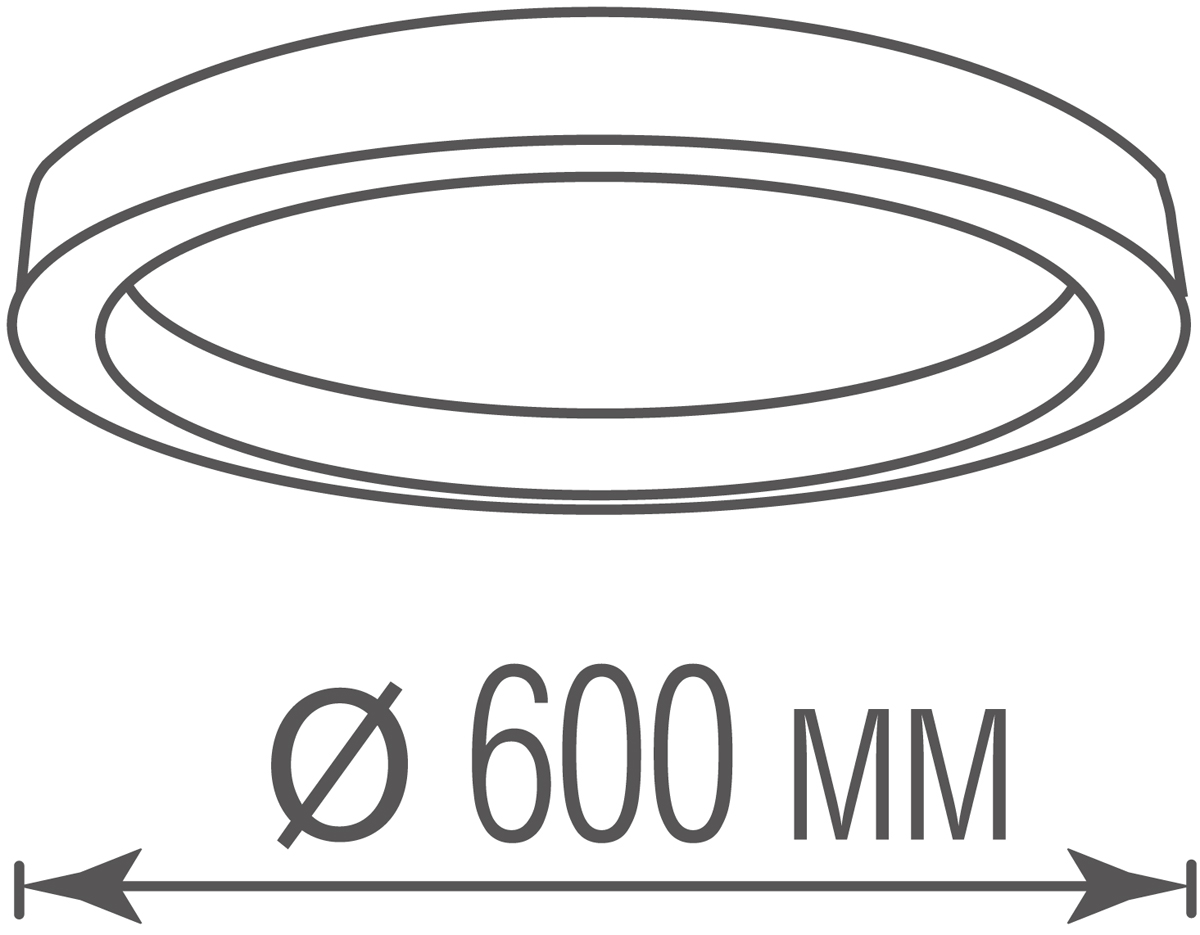 Накладной светодиодный светильник Donolux DL600C54NW White