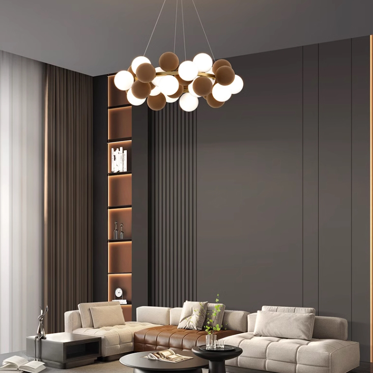 Кольцевые люстры и светильники LATTE D100 Coffee by ImperiumLoft