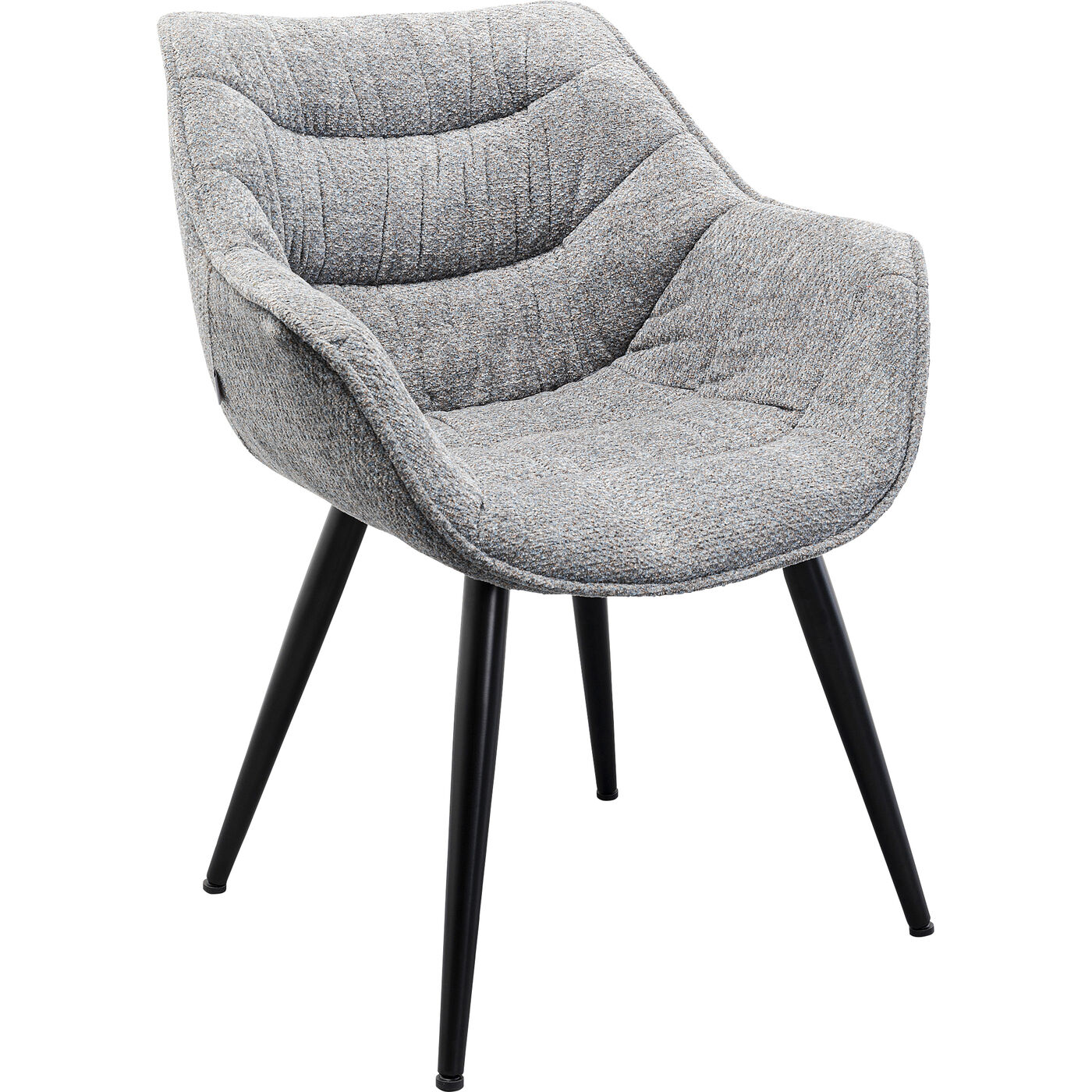 Стул с подлокотниками Thelma Melange Grey KARE 87725