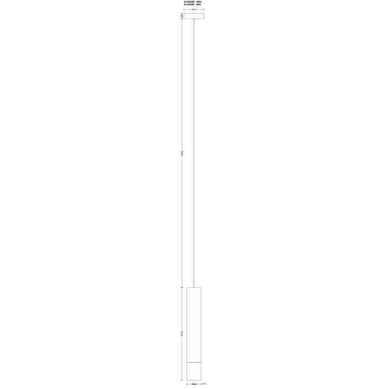 Подвесной светильник Arte Lamp A1520SP-1BK