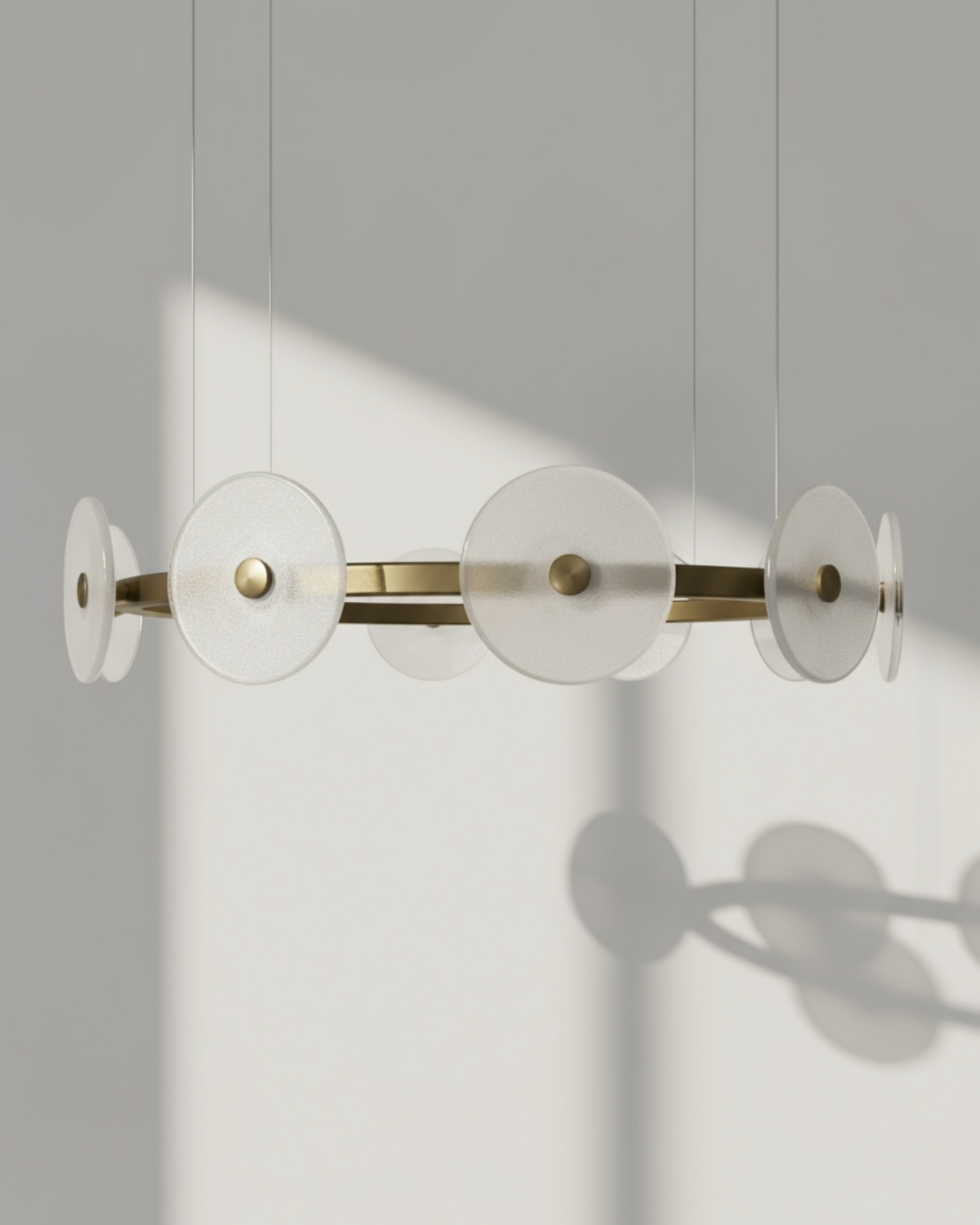 Золотая круглая люстра Милфорд Louvre Home LCH450325XNP