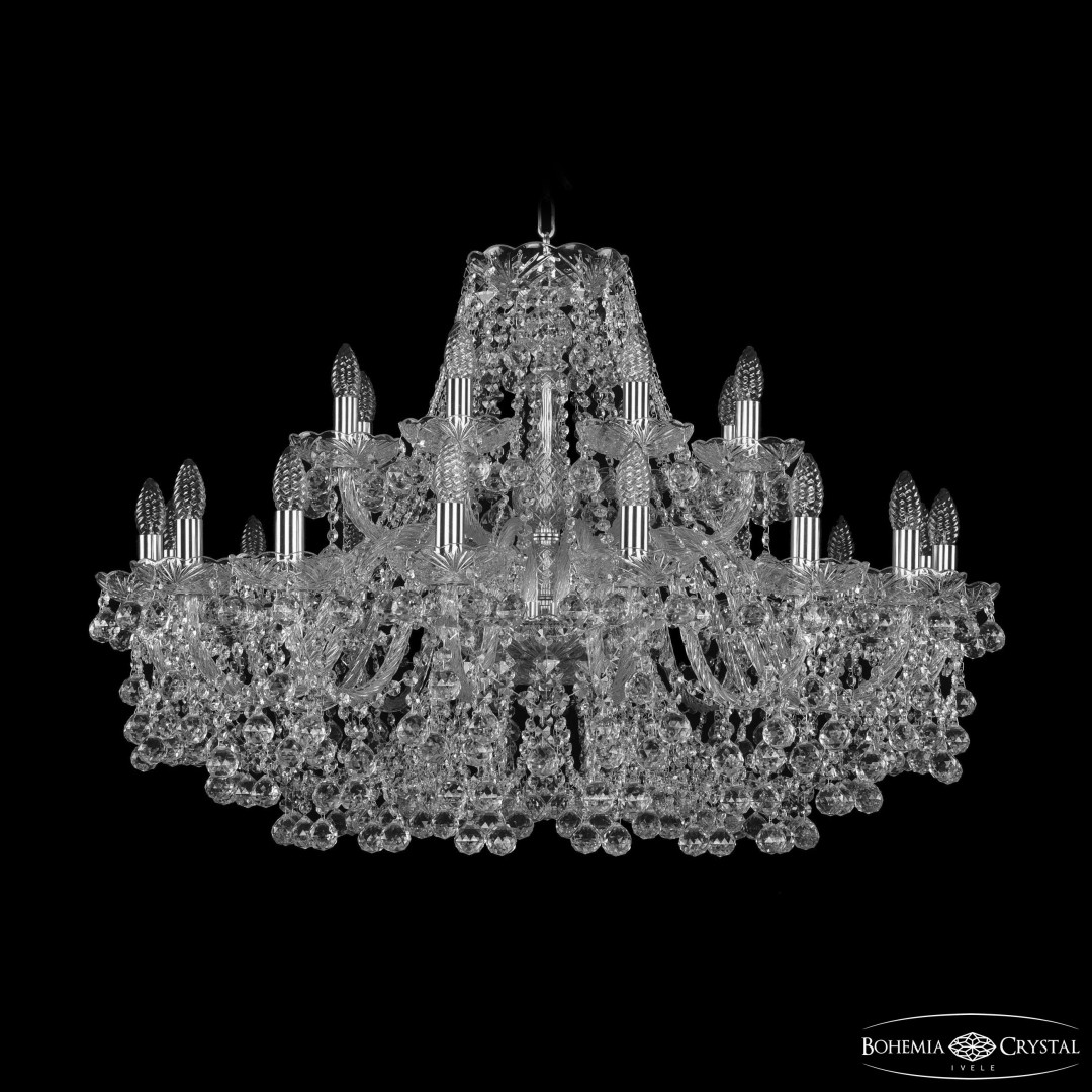 Люстра хрустальная 1409/16+8/360 Ni Bohemia Ivele Crystal