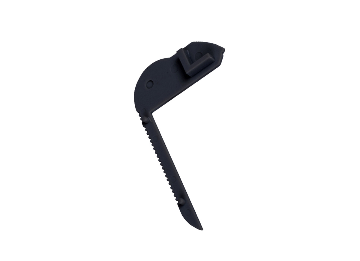 Правая боковая глухая заглушка для алюминиевого профиля Donolux CAP 18508.1 Black