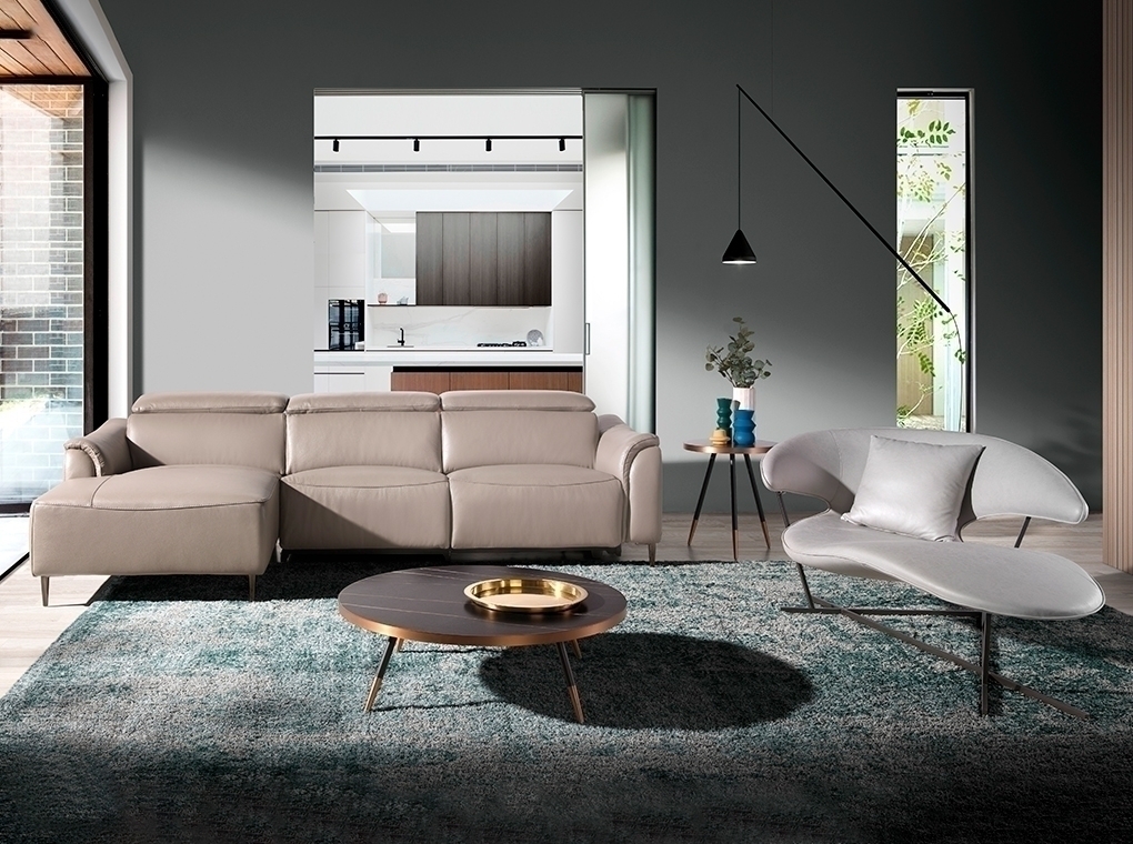 Круглый журнальный столик из стали и керамики CT1015-3AA /2068 Angel Cerda