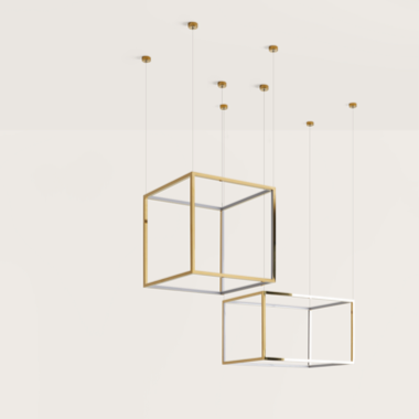 Подвес Cube-X 65 x 65 cm золотой Aromas del Campo