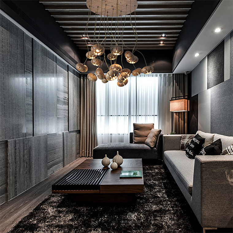 Дизайнерская люстра CAPSULES D30 Dark wood by ImperiumLoft