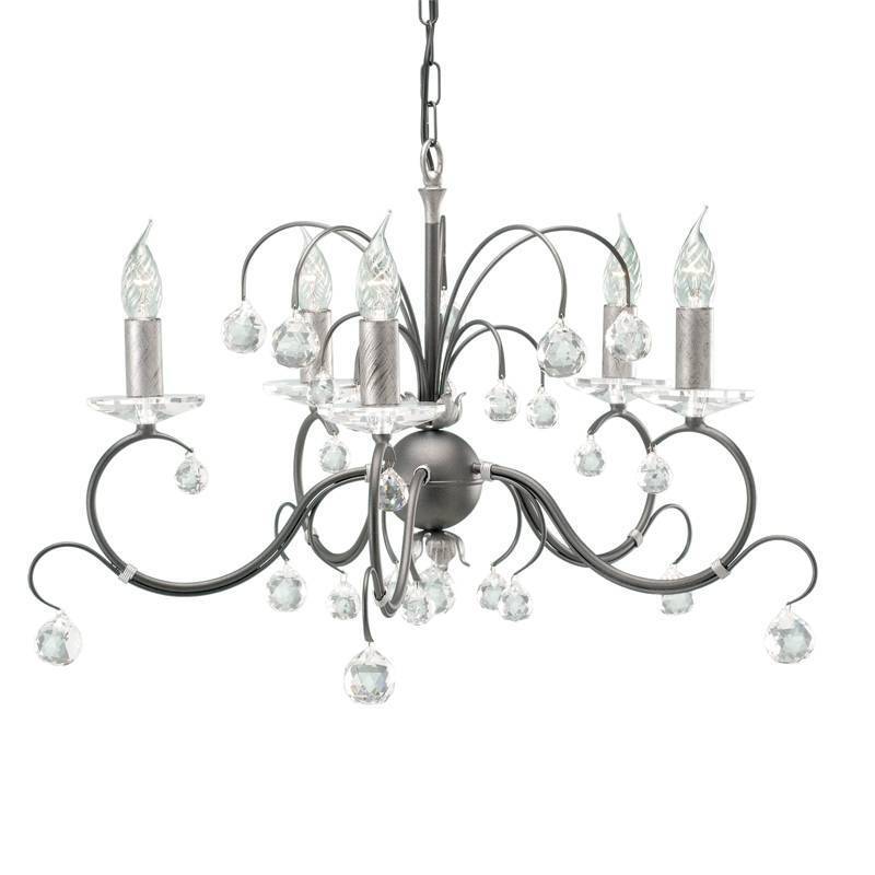 Люстра Elstead LUN 5 BLK/SIL