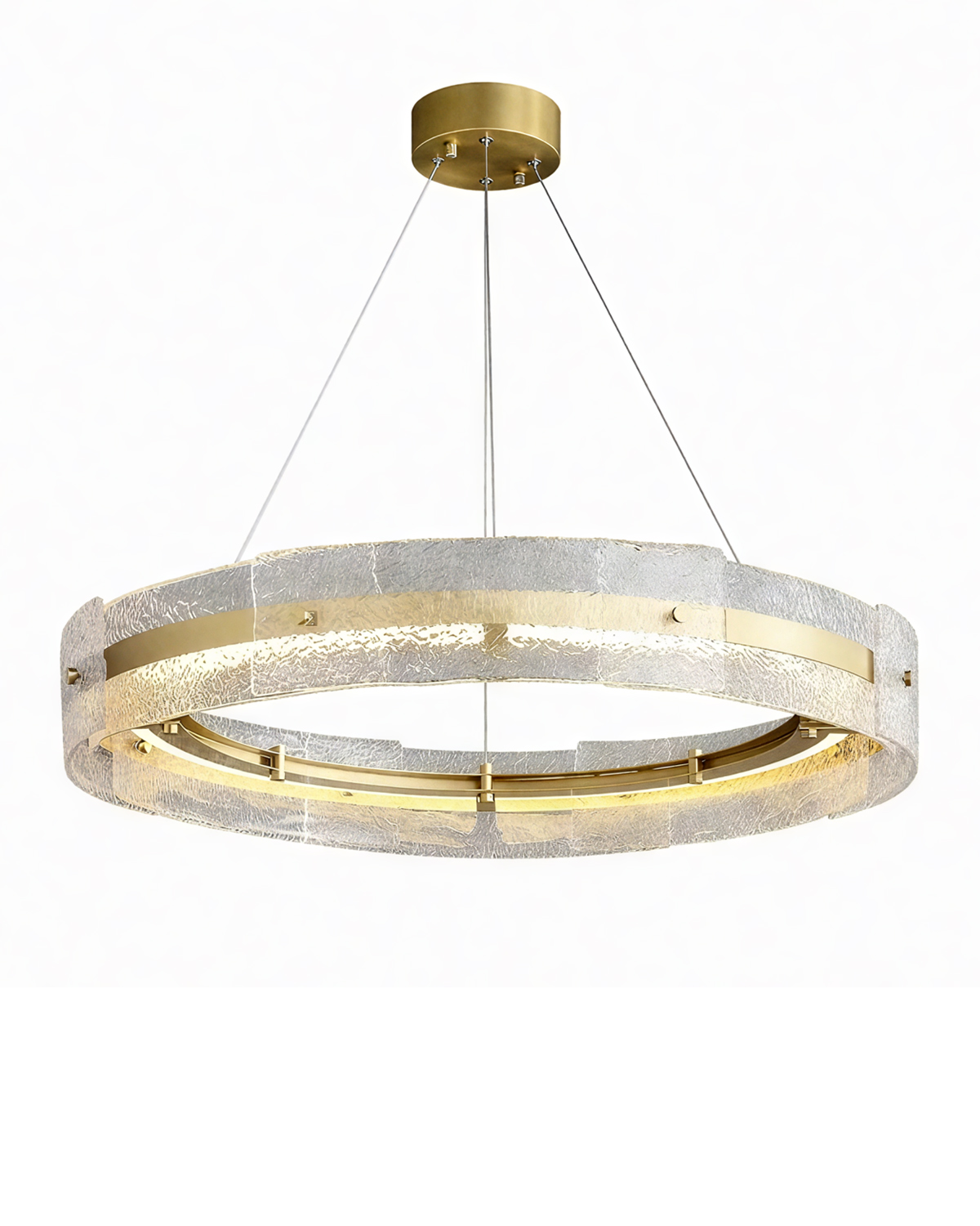 Золотая круглая люстра Берген Louvre Home LCH280325XNP