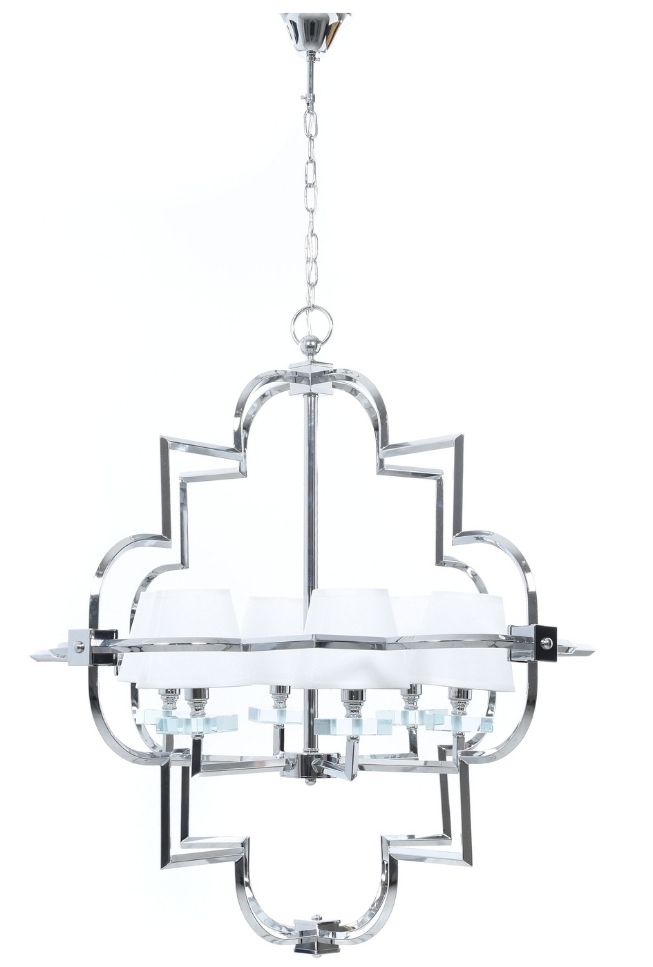 Подвесная люстра Lumina Deco LDP 8020-6 CHR+WT