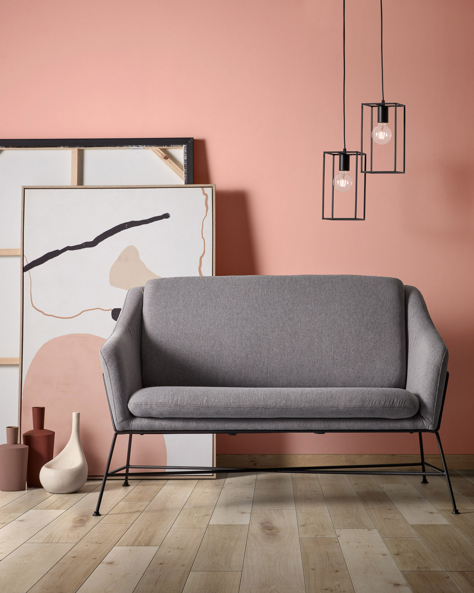 Диван Brida графитовый 128 см La Forma (ex Julia Grup)