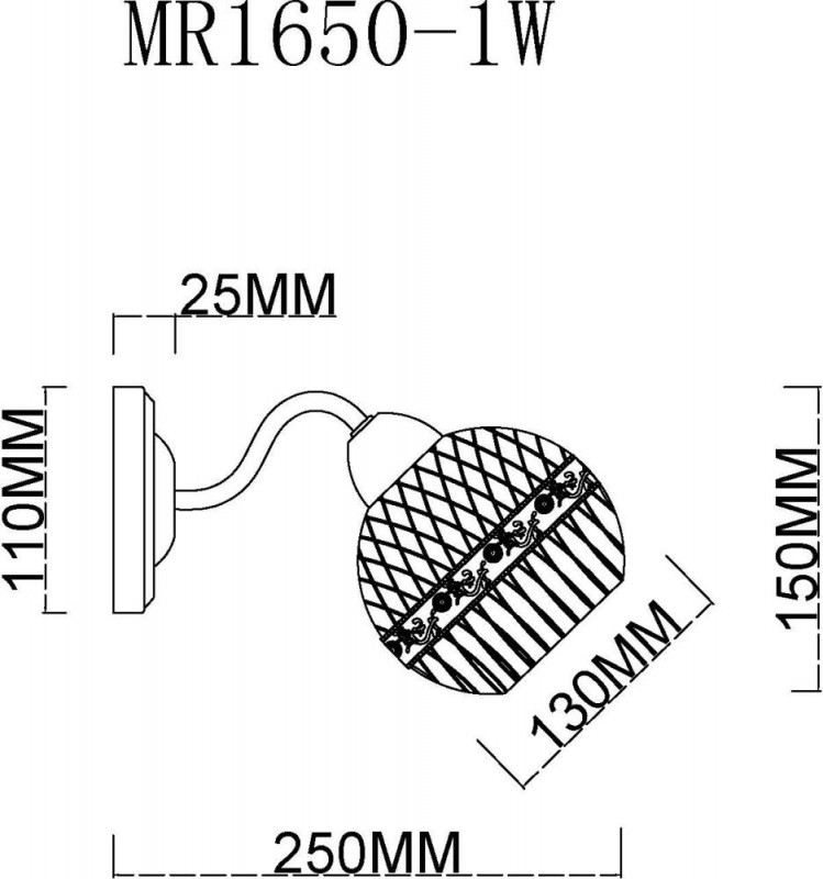 Бра MyFar MR1650-1W