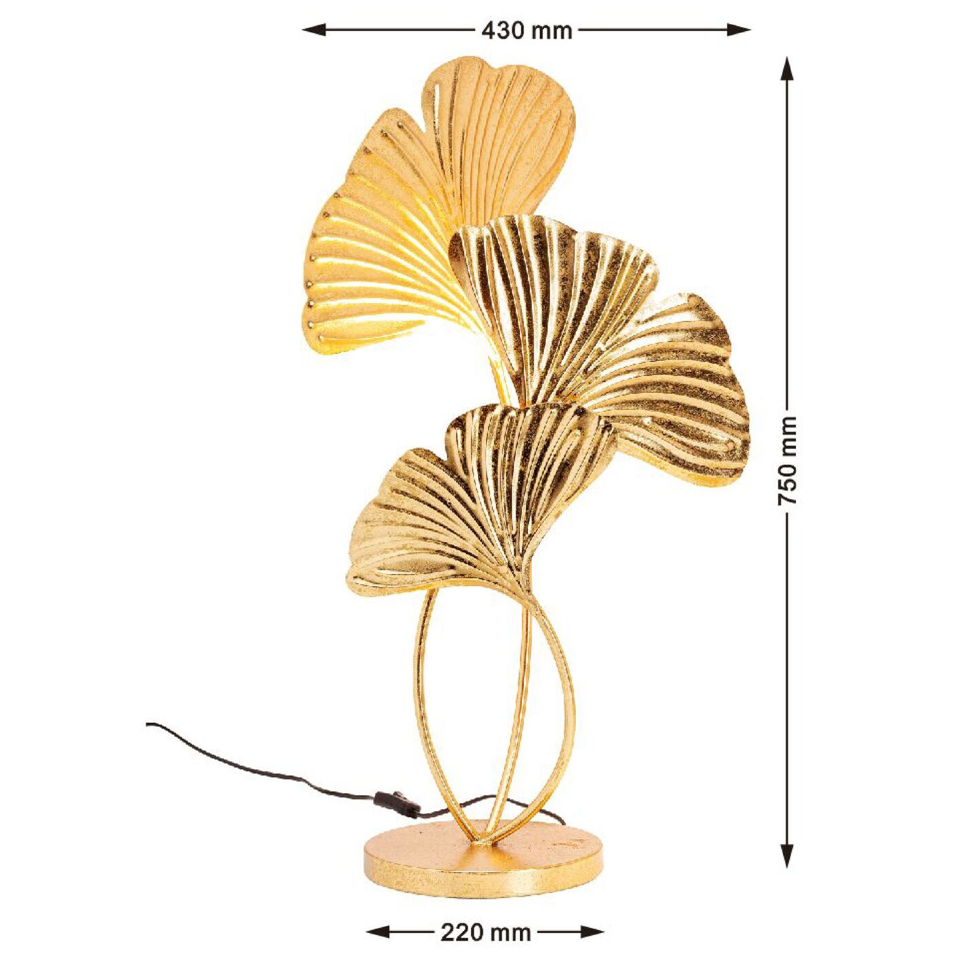 Светильник настольный Yuva Gold KARE 52884