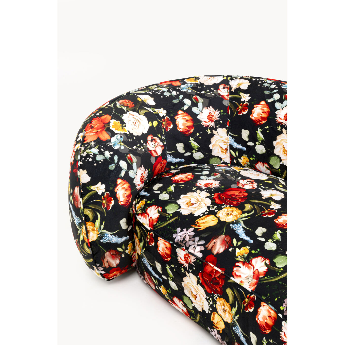 Диван Wonder Flowers Black 200cm KARE 71390
