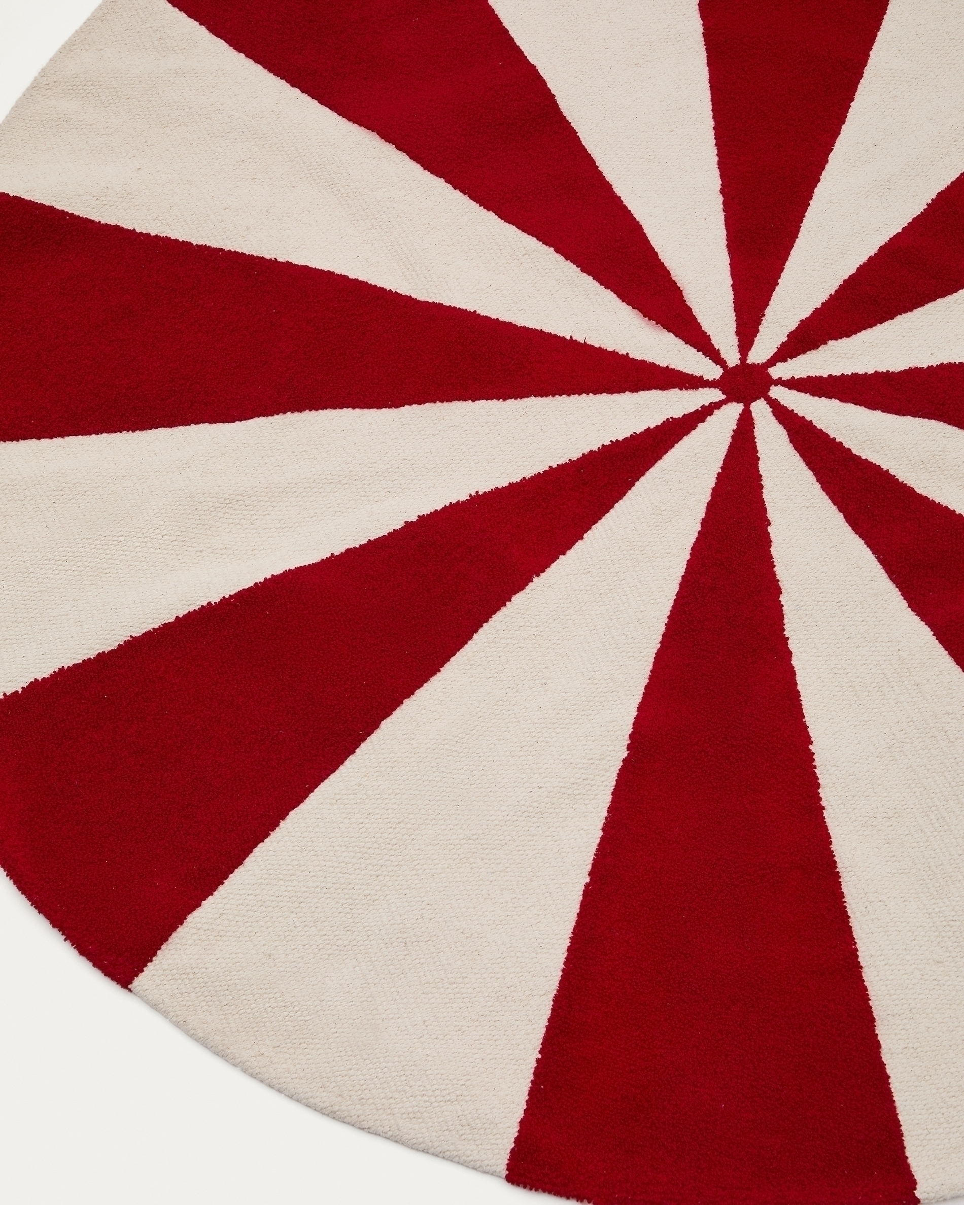 Ковер Wirla бежево-красный 100% хлопок Ø 100 см La Forma (ex Julia Grup)