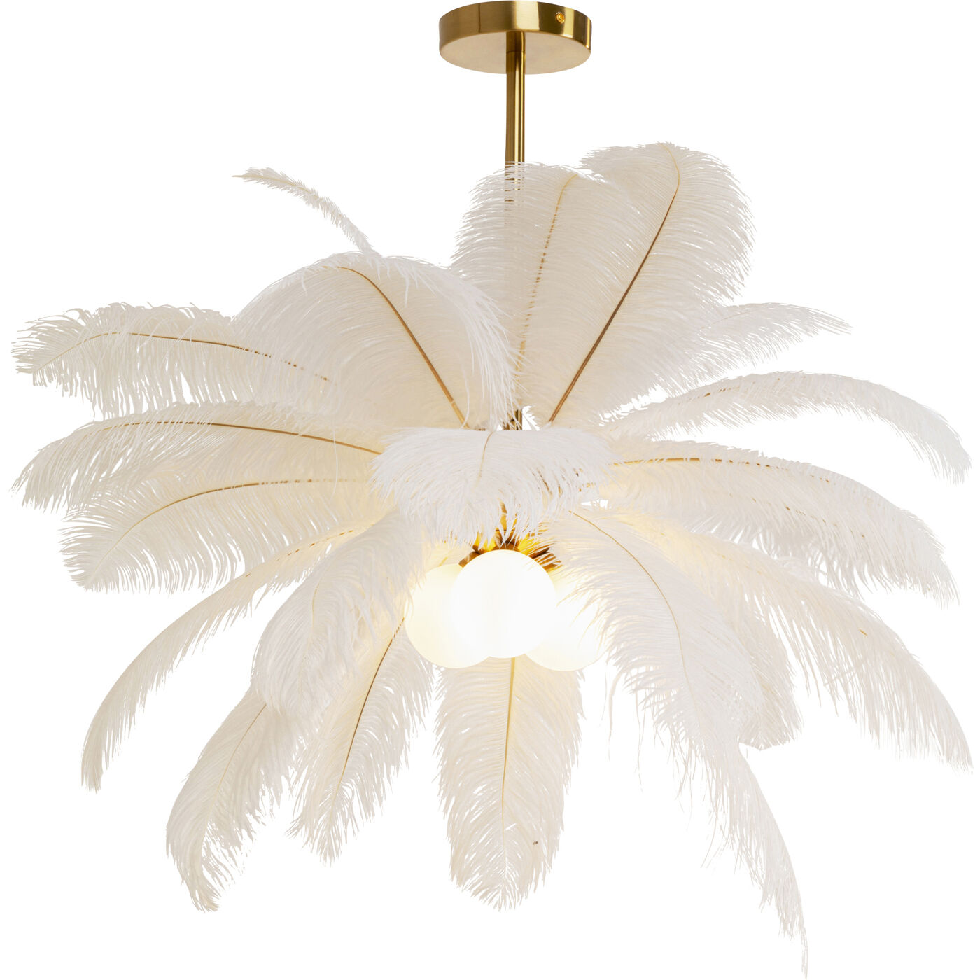 Светильник подвесной Feather Palm White Ø60cm KARE 57180