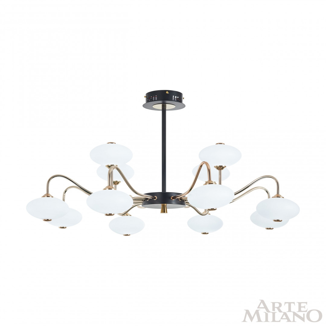 Люстра светодиодная 273908/12 BK/GD Arte Milano