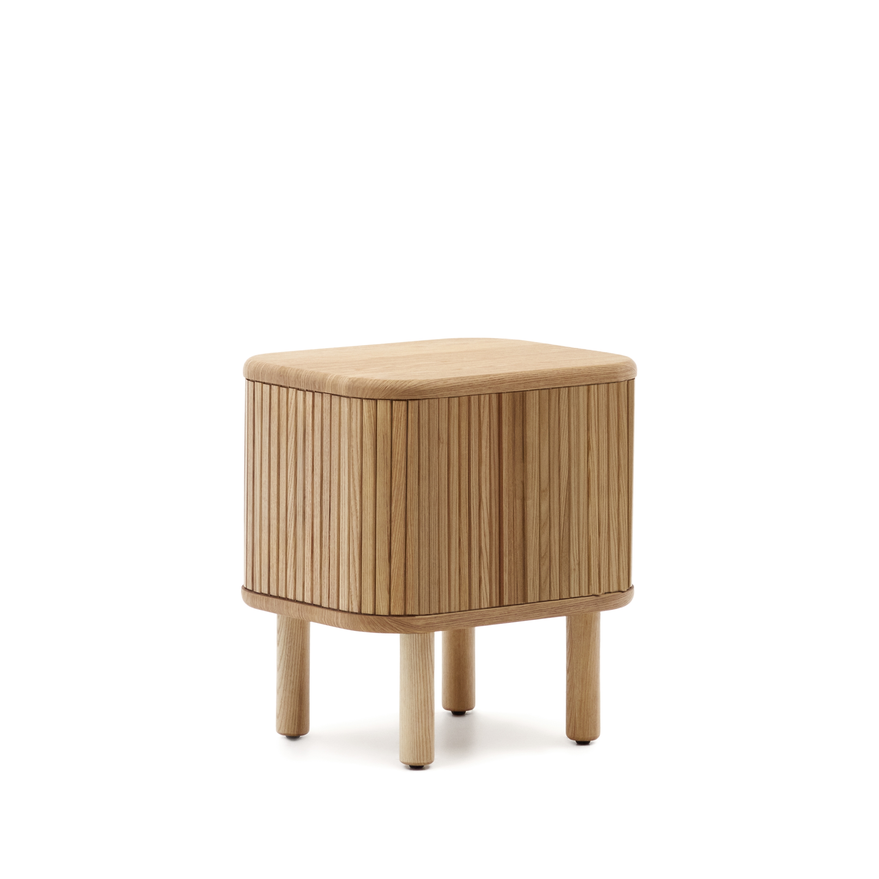 Mailen Прикроватная тумбочка из ясеневого шпона с натуральной отделкой 50 x 55 см La Forma (ex Julia Grup)