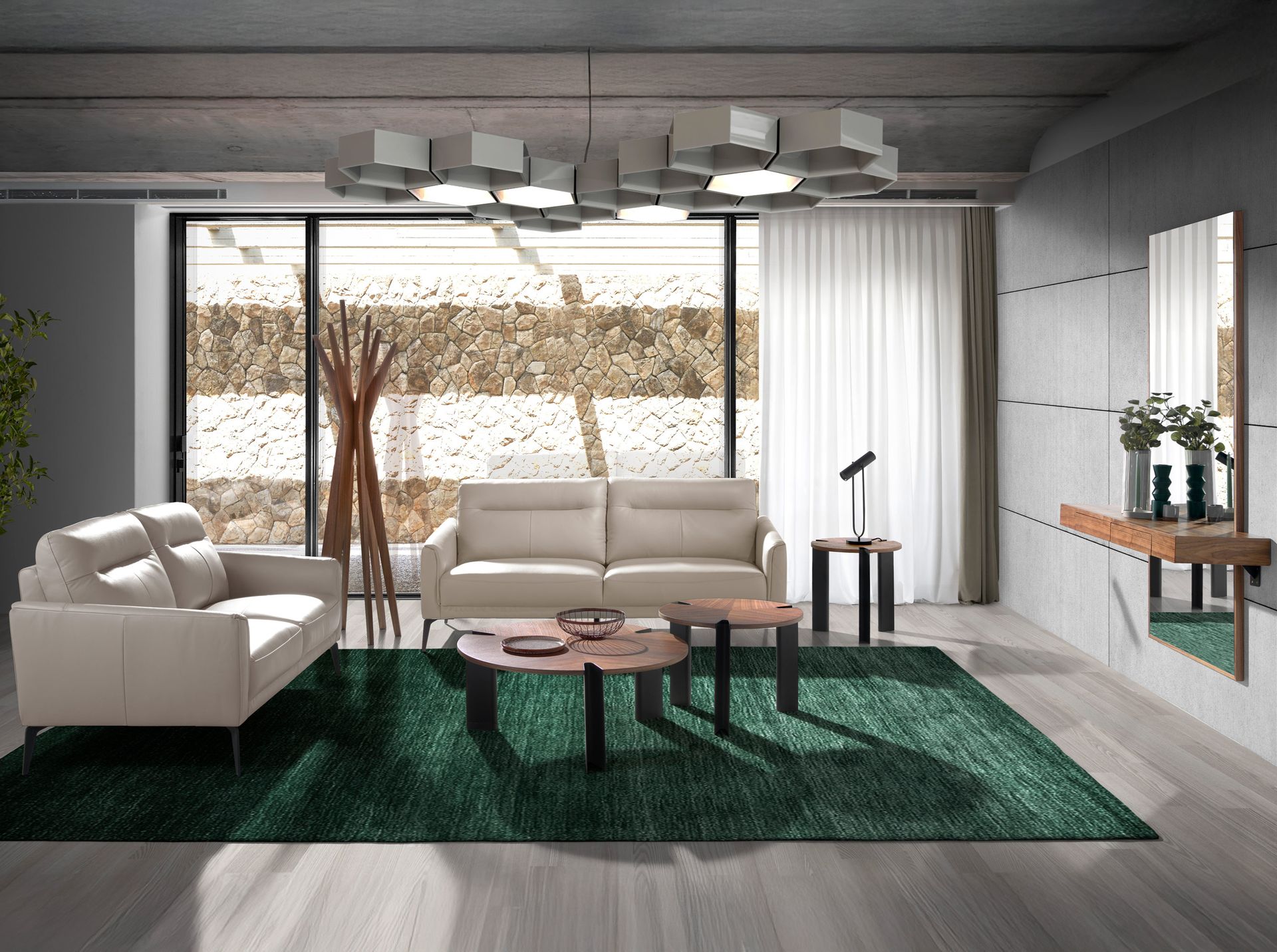 Диван 3-х местный 6138/KF098-3P-M5652 с кожаной обивкой Angel Cerda