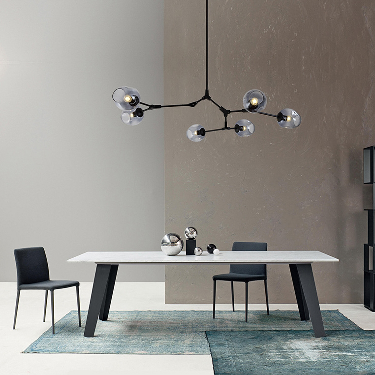 Люстра Адель Branching Bubble Chandelier L8 Black Amber by ImperiumLoft