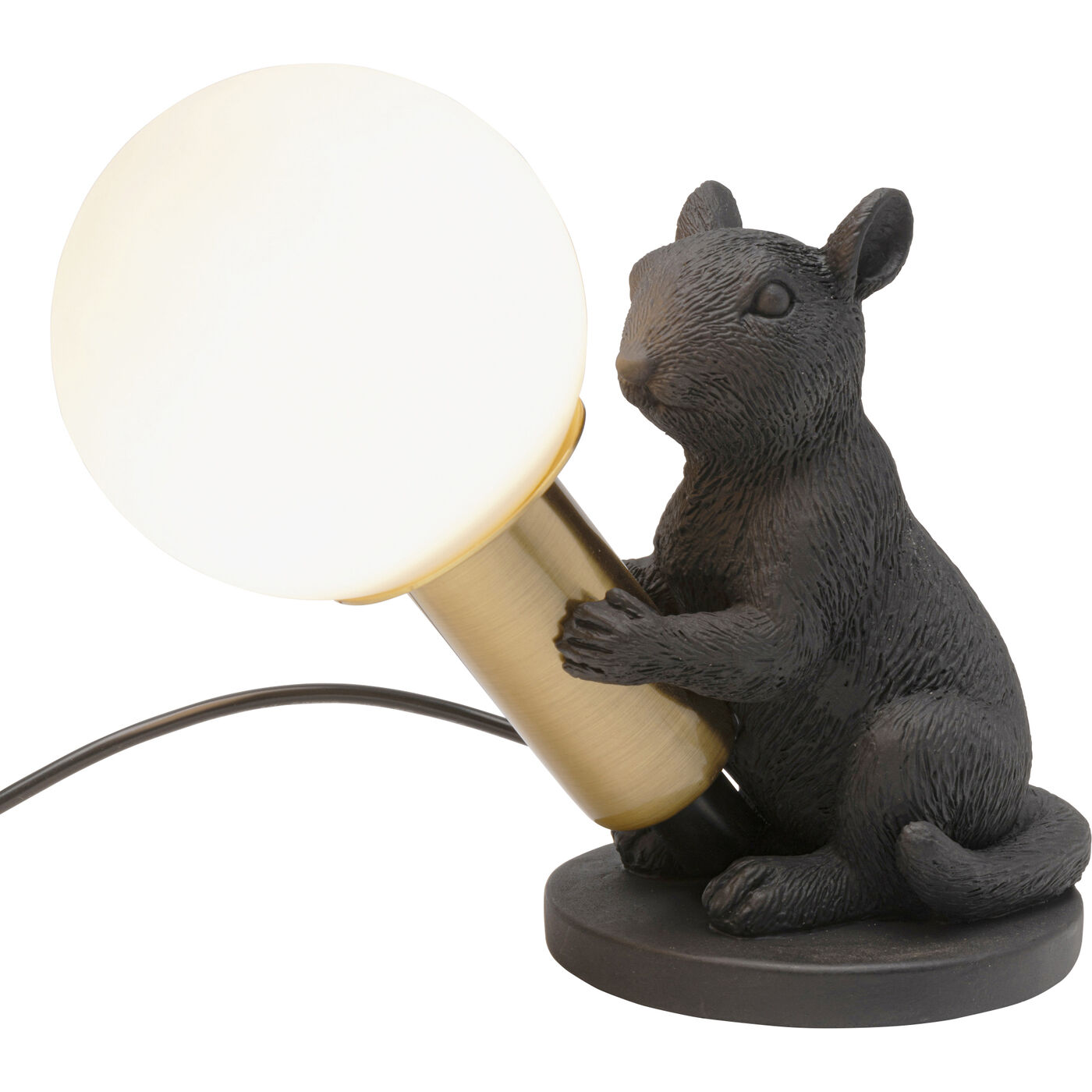 Светильник настольный Animal Chipmunk Black 12cm KARE 56666