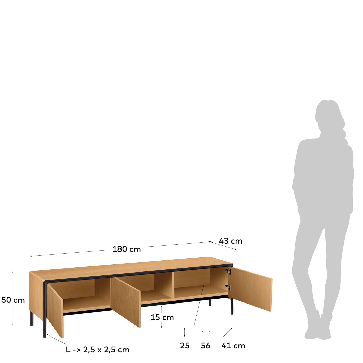 Тумба для ТВ Nadyria 180 x 50 cm La Forma 83952
