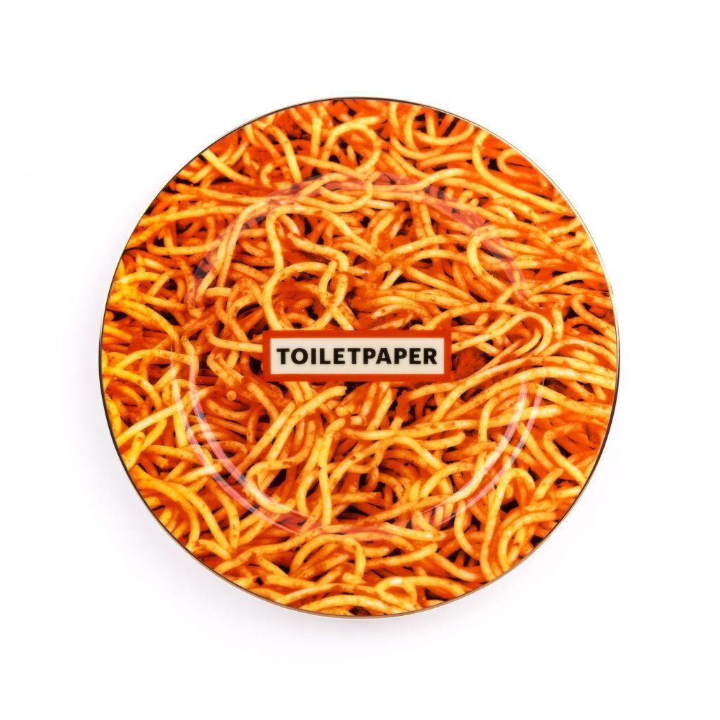 Тарелка Seletti Spaghetti Gold Border 16933