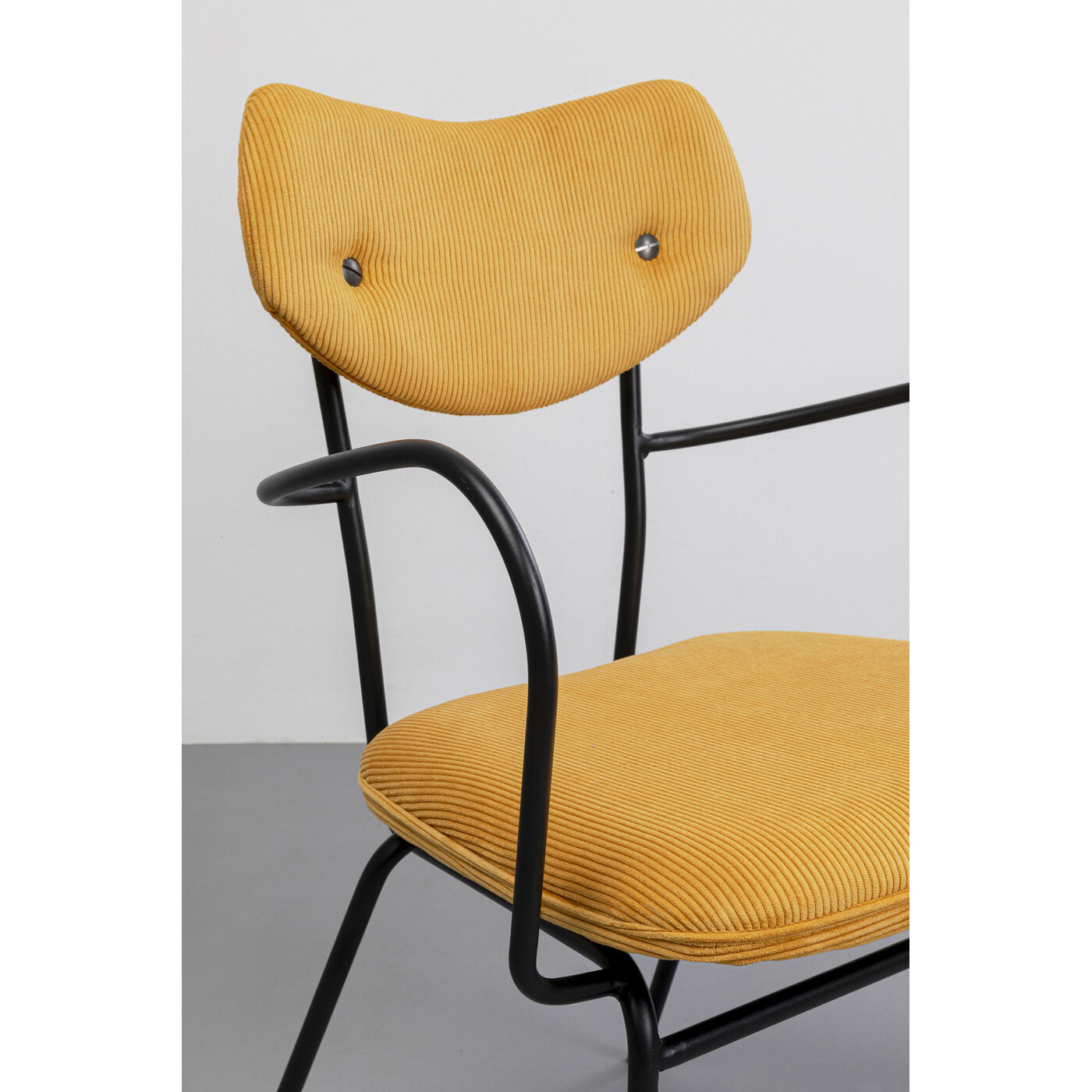 Стул с подлокотниками Viola Yellow KARE 87469