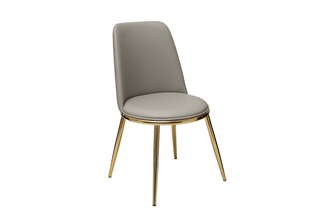 Стул экокожа бежевая/золото Garda Decor 76AR-24005