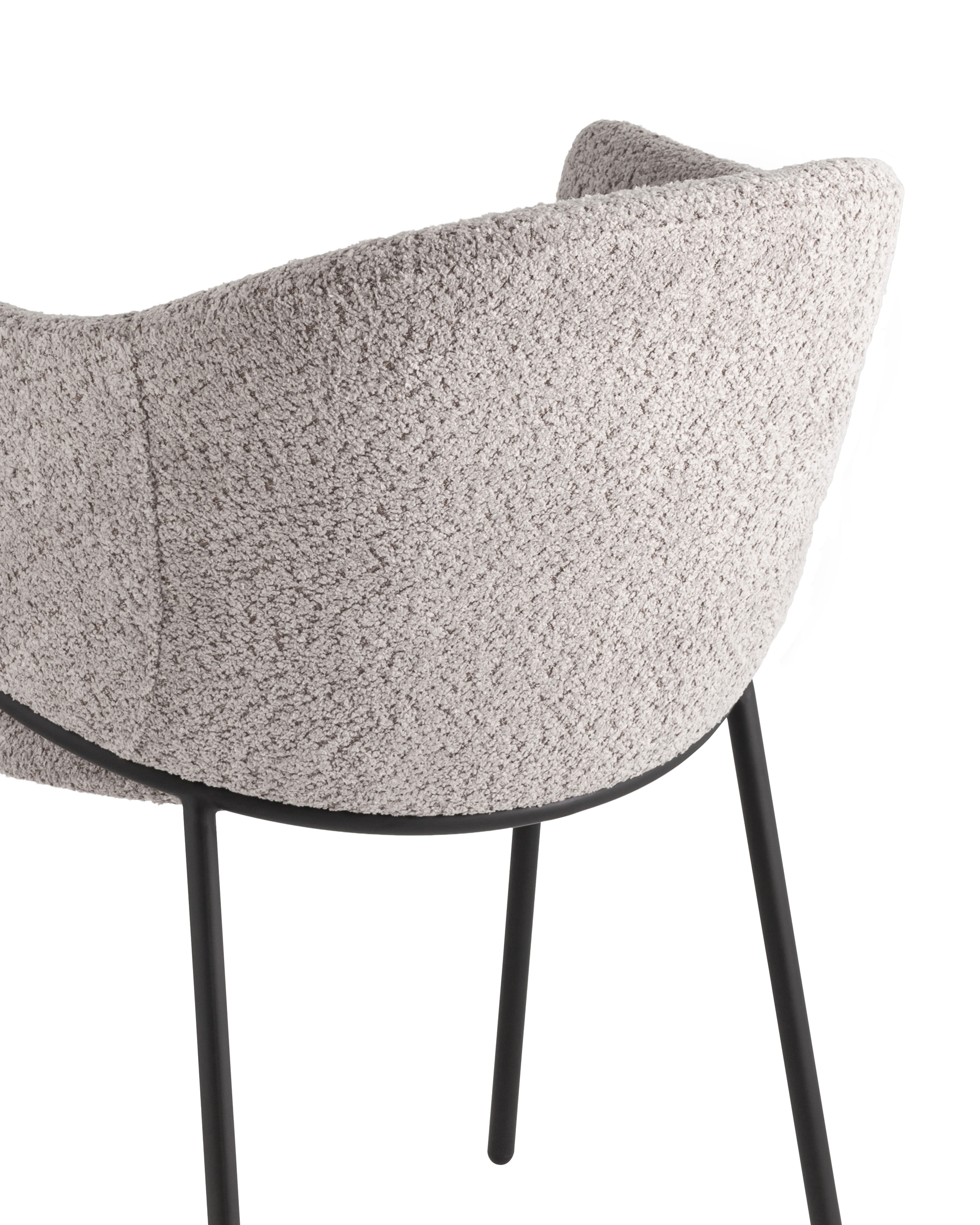Стул Brace букле серый Stool Group