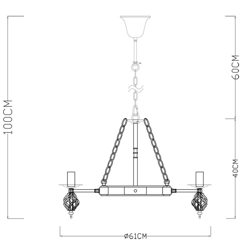 Подвесная люстра Arte Lamp A4550LM-8CK