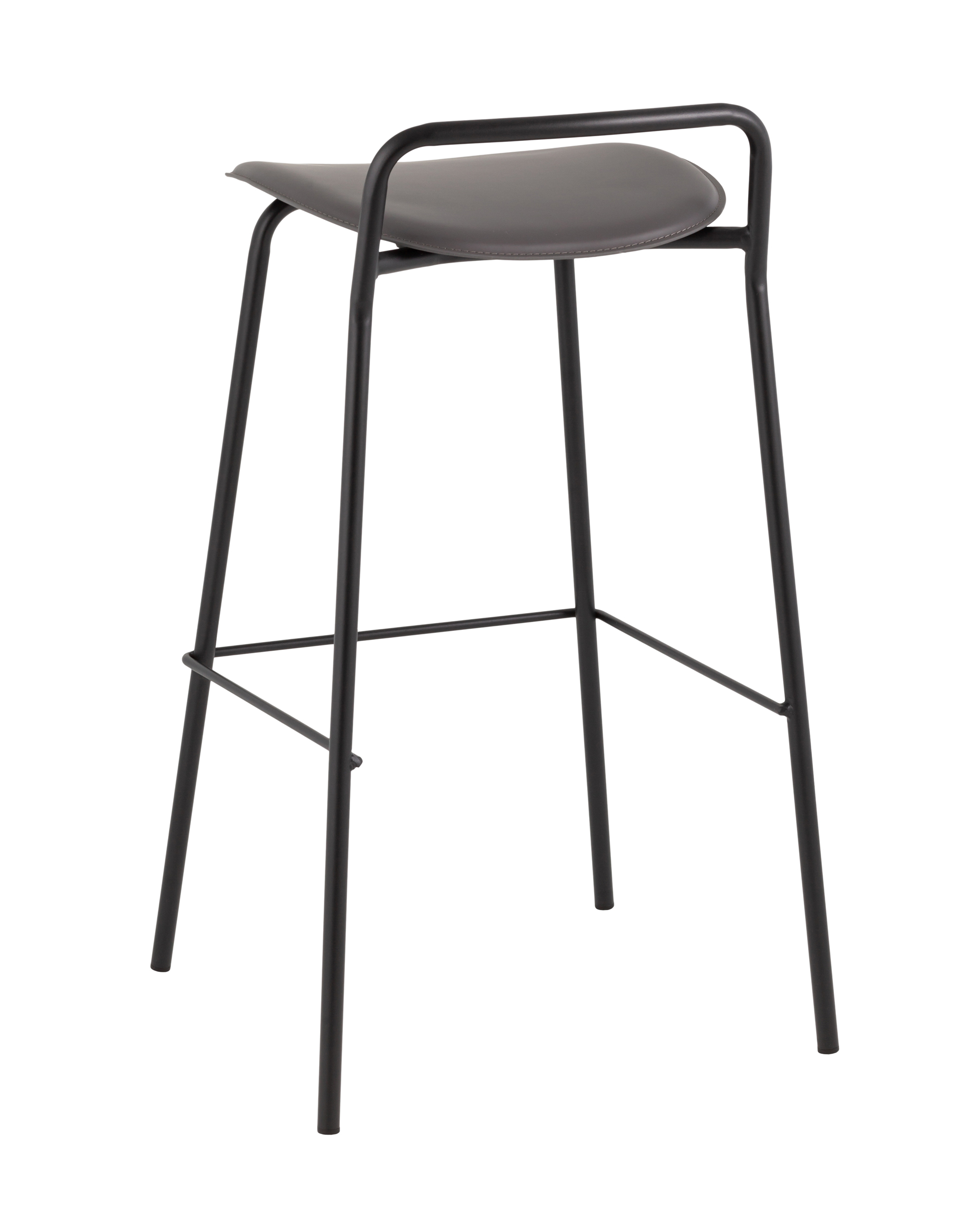 Стул барный Mantis экокожа темно-серый Stool Group