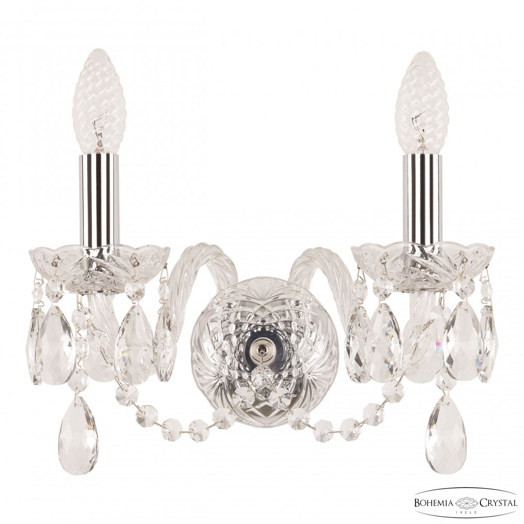 Бра хрустальные 101B/2/141 Ni Bohemia Ivele Crystal