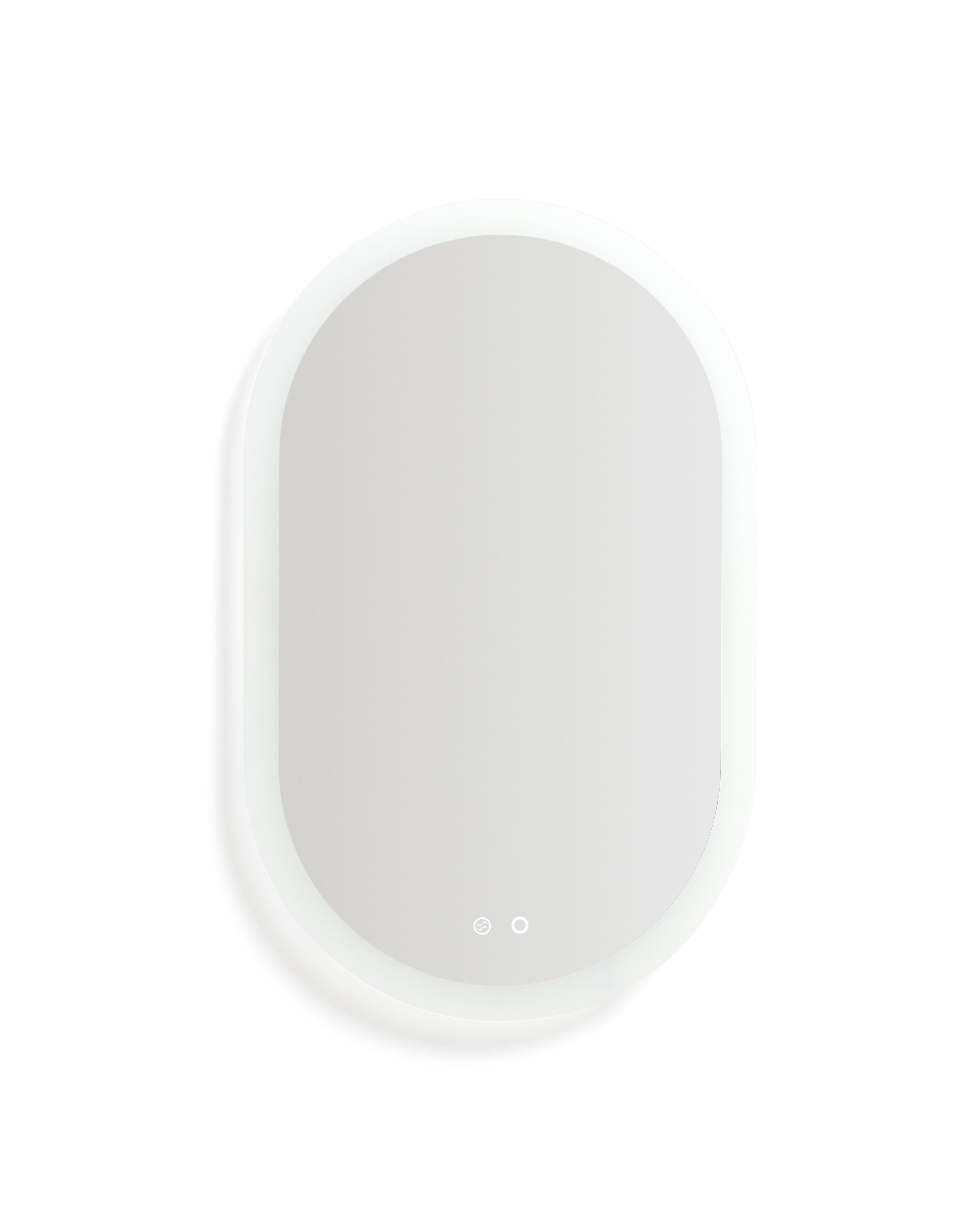 Овальное зеркало для ванной Mervi со LED подсветкой и защитой от запотевания 80 x 50 см La Forma (ex Julia Grup)