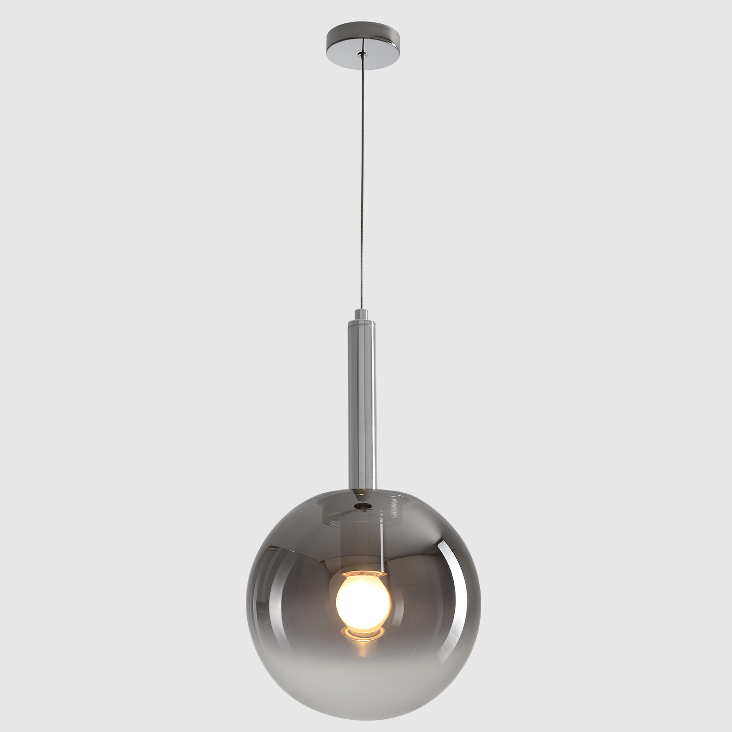 Светильник подвесной Crystal Lux ECLIPSE SP1 D200 CHROME