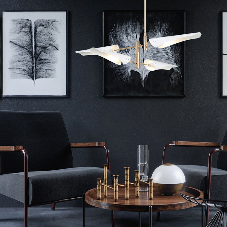 Люстра Cross cable no 407 D145 6 lights Black by ImperiumLoft