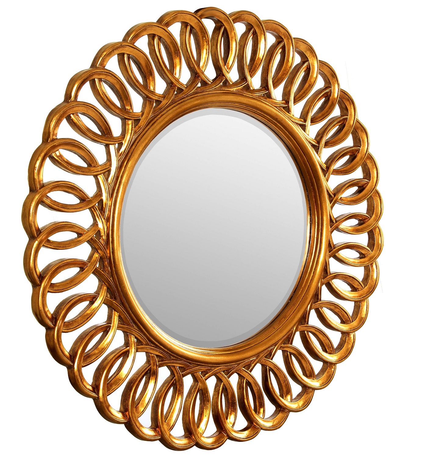 Круглое зеркало в раме Kimberly Gold Art-Zerkalo FA110GL