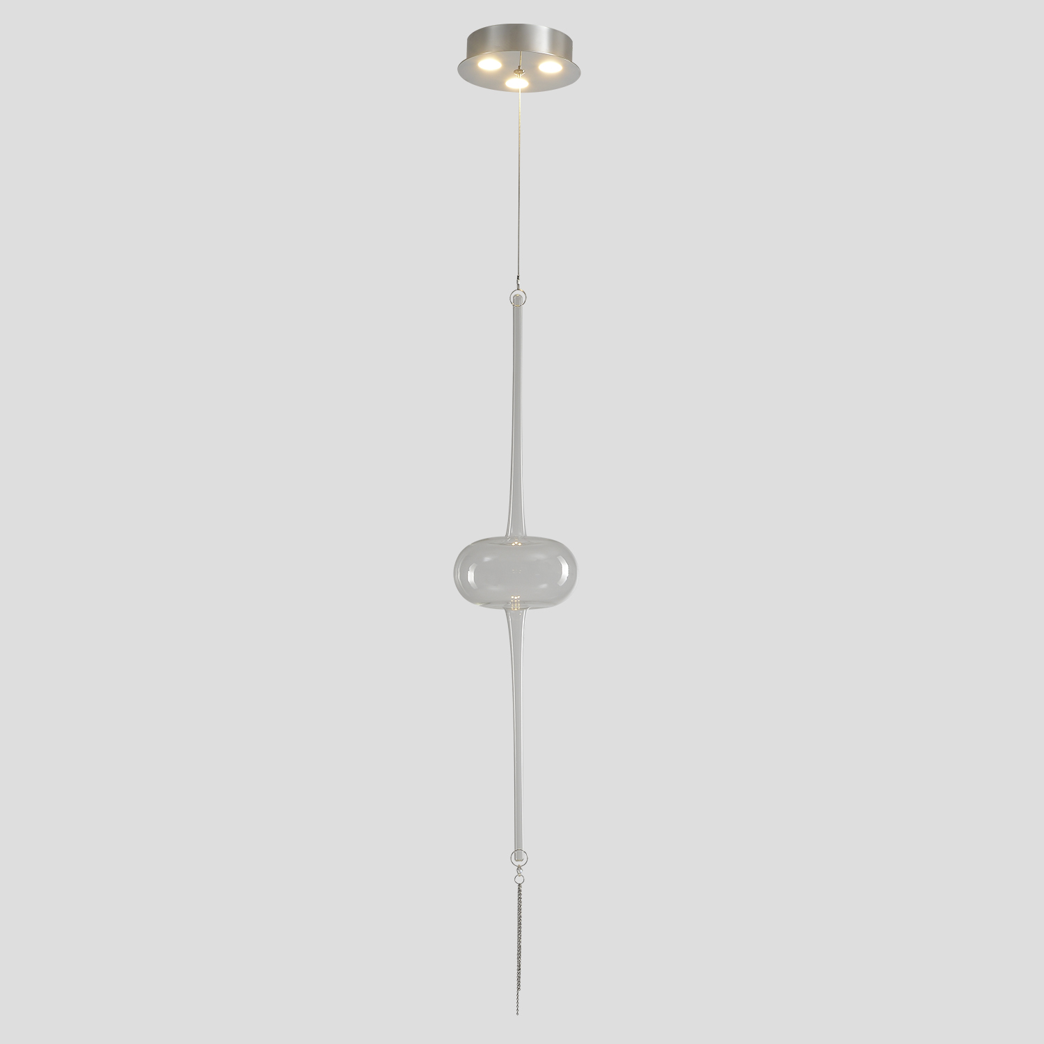 Светильник подвесной Crystal Lux GLASS SP3W LED CHROME