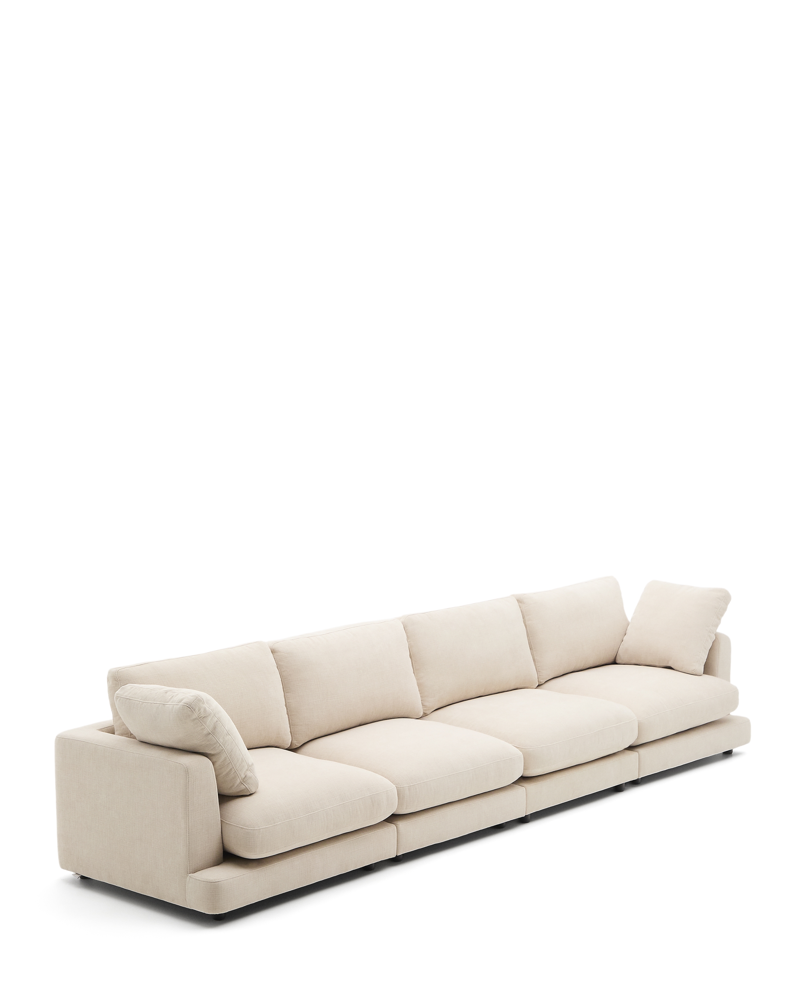 Gala 6-местный диван бежевого цвета 390 см La Forma (ex Julia Grup)