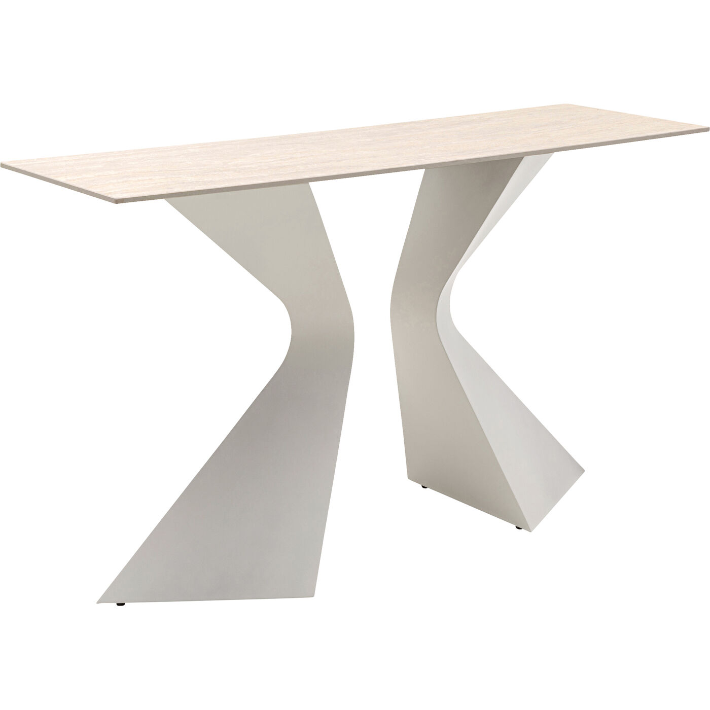 Консоль Gloria Travertin Greige 140x81cm KARE 71185