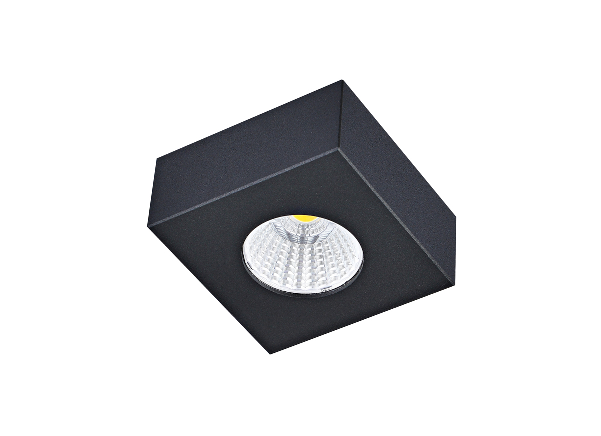 Накладной светодиодный светильник Donolux DL18812/7W Black SQ
