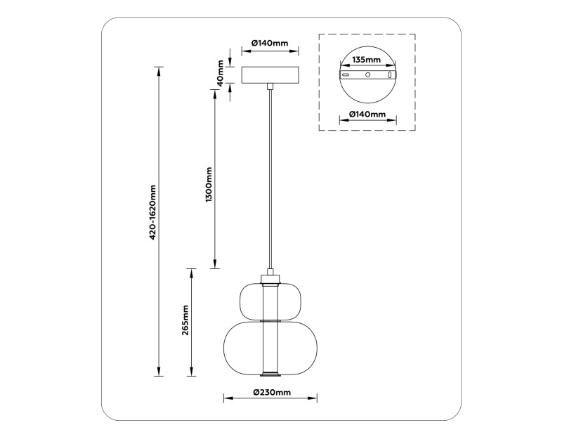 Подвесной светильник Ambrella Light LH11052