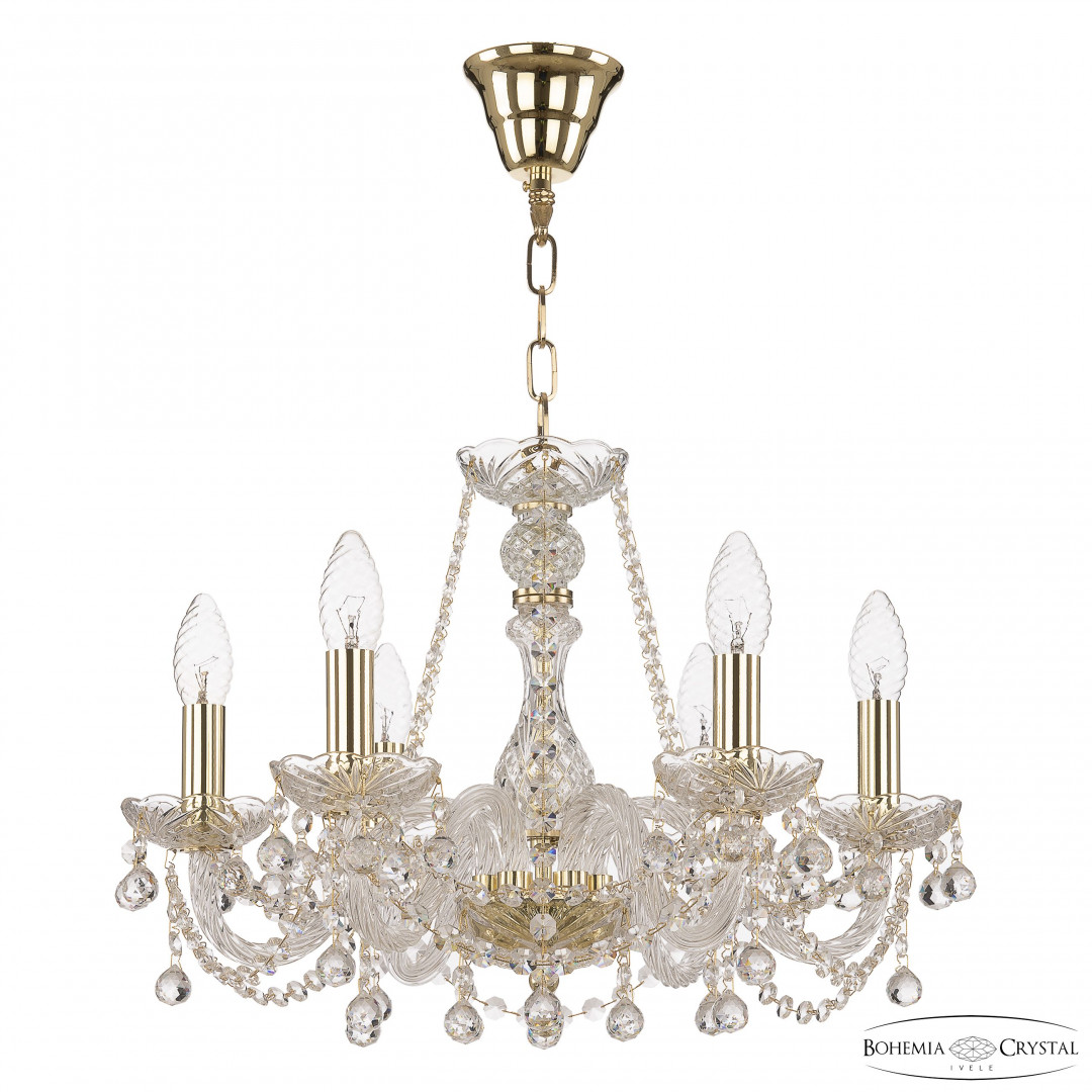 Люстра хрустальная 108/6/165 G Bohemia Ivele Crystal
