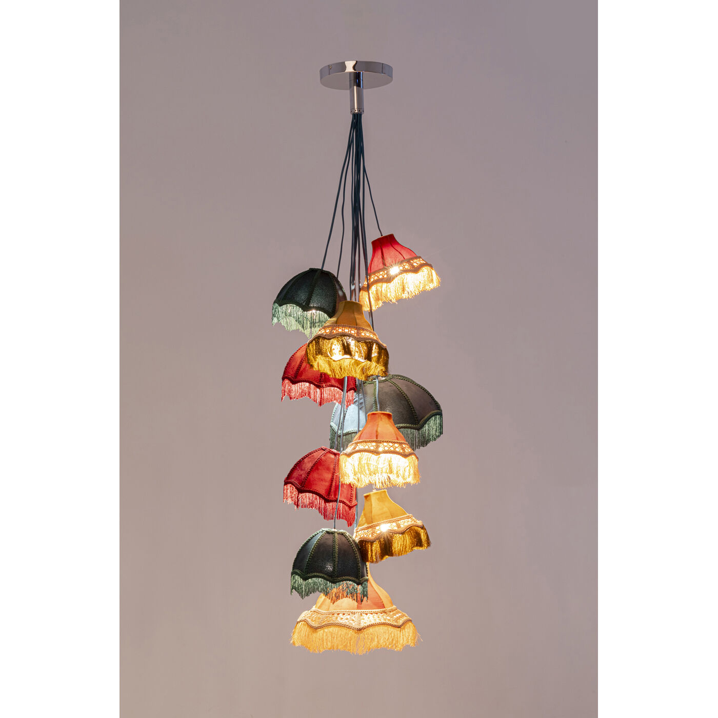 Светильник подвесной Saloon Fringes 9-lite KARE 57465