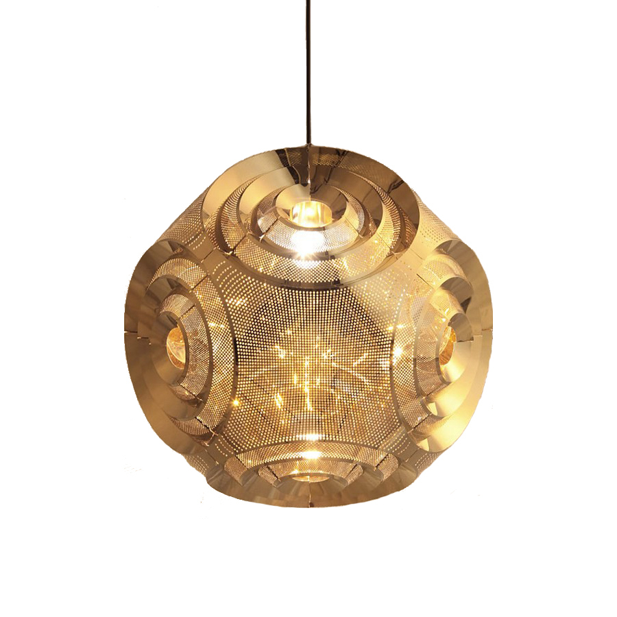 Подвесной светильник Delight Collection Curve Ball gold