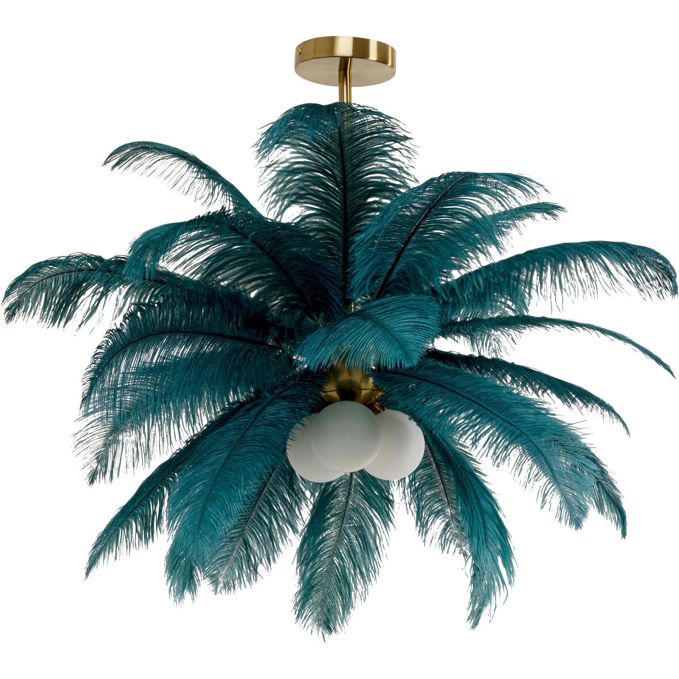 Светильник подвесной Feather Palm Green Ø60cm KARE 57502