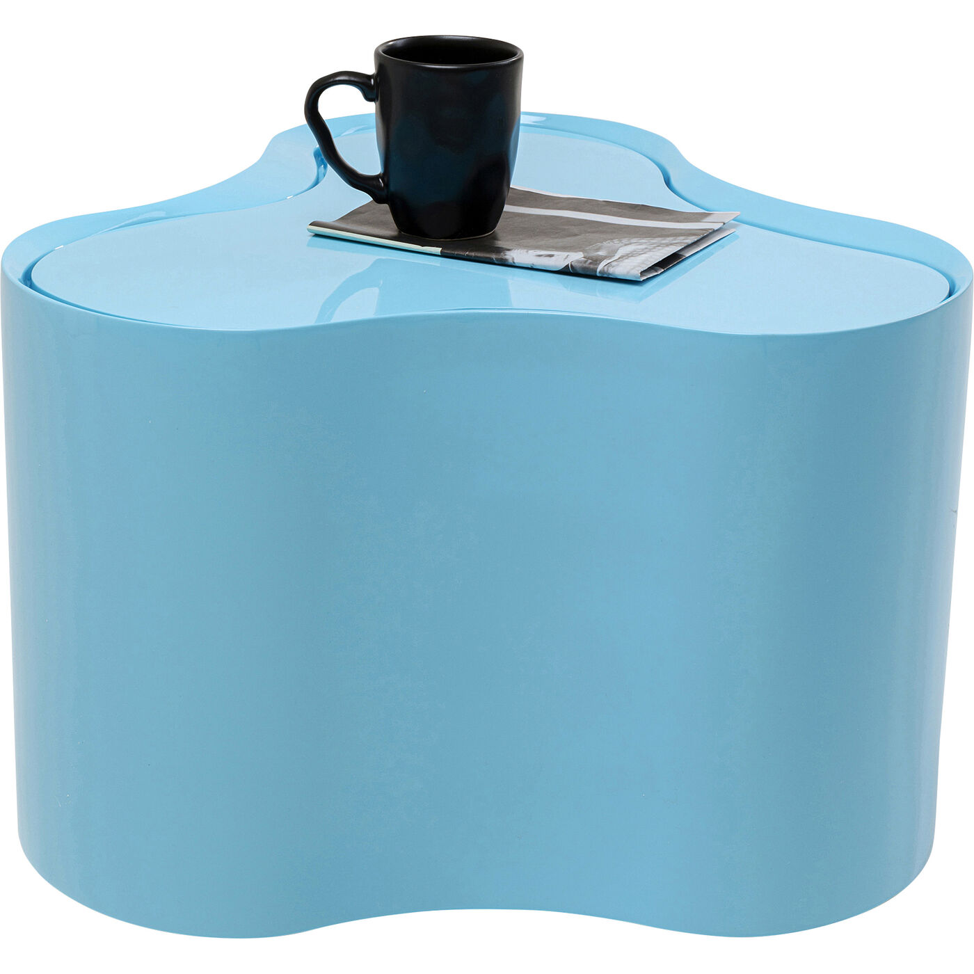 Стол приставной KARE x Karim Rashid Lotus Light Blue 35cm KARE 70881