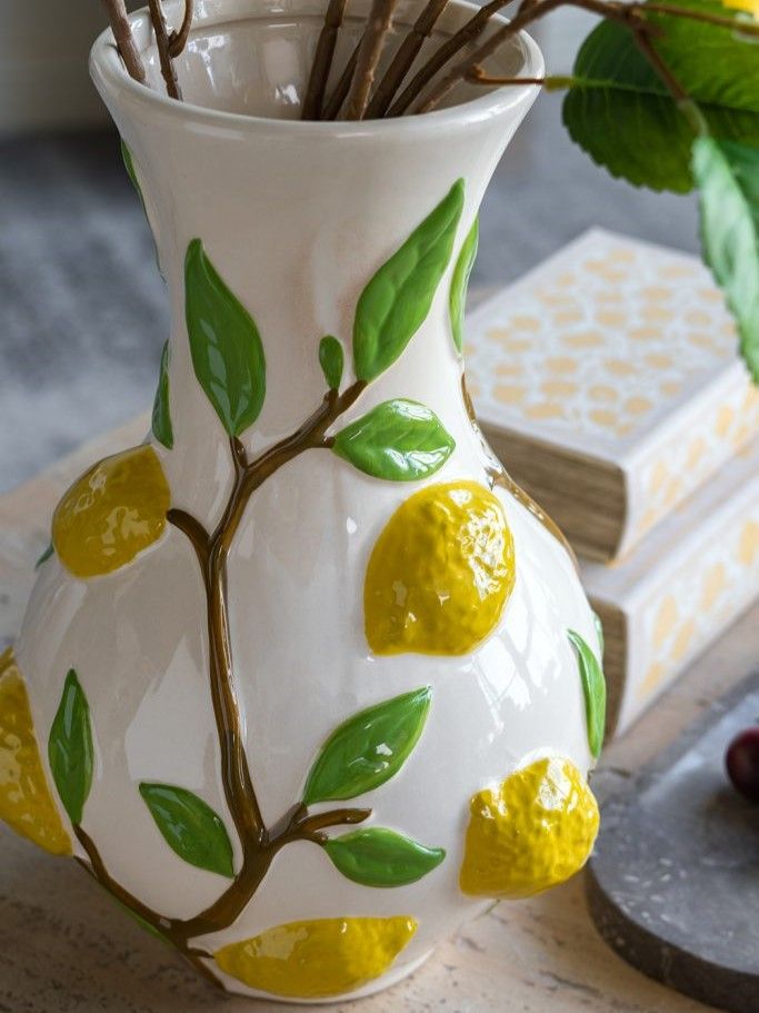 Ваза с лимонами Glasar C5544